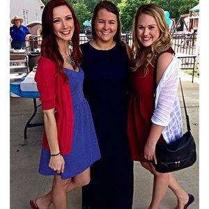 Charlotte Russe white polka dot blue shirt dress